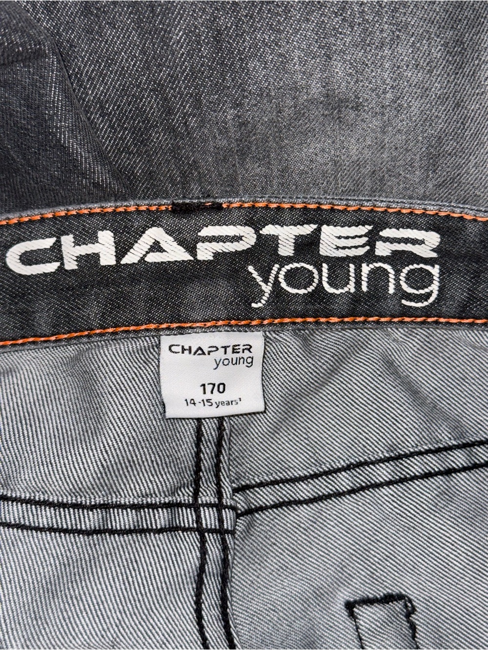 Chapter Men's Washed Gray Jean Shorts - Picture 3 of 4